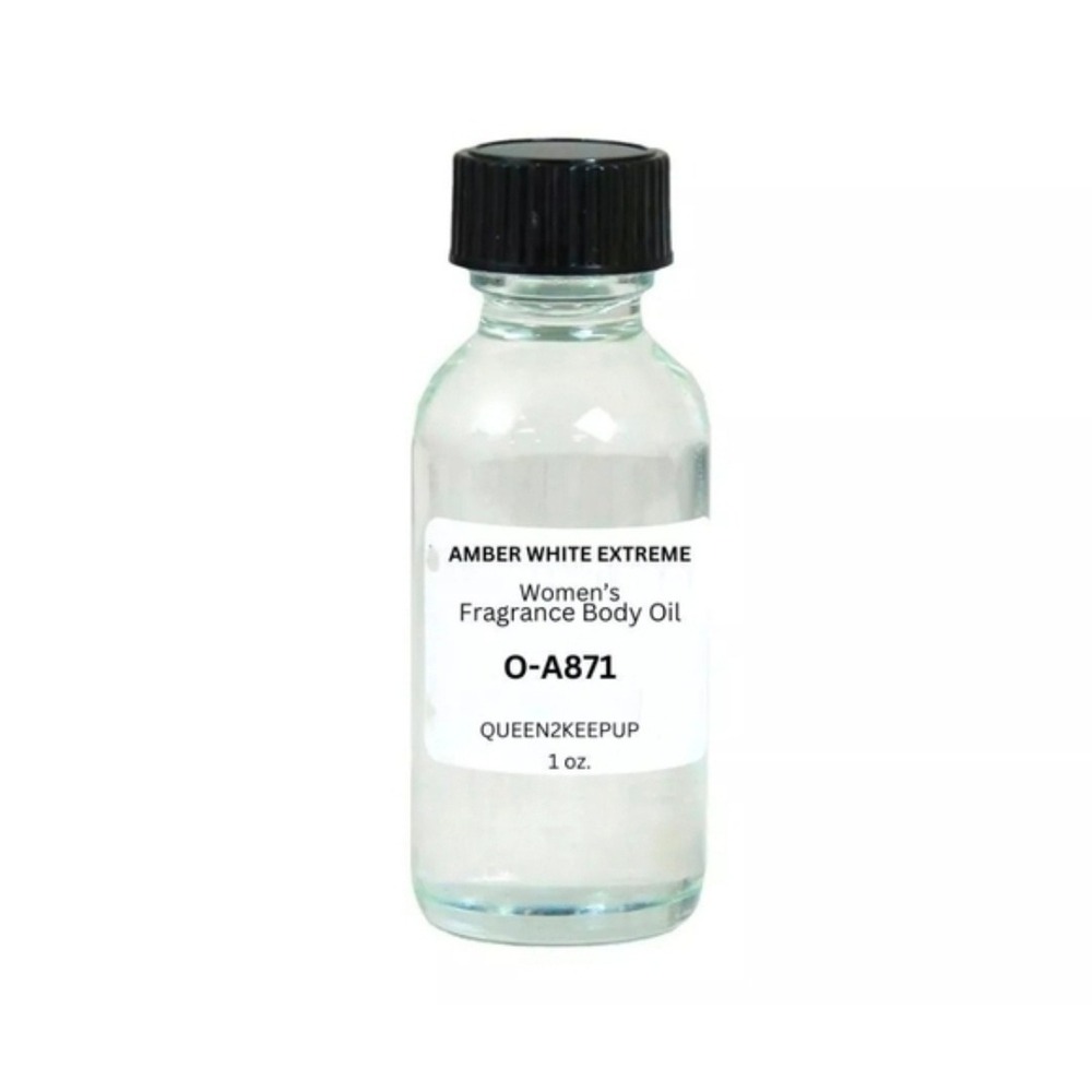 Amber White Extreme Women's Body Oil 1 oz Fragrance Similar All Natural Scent